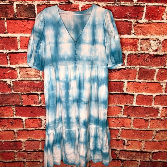 Shibori hand dyed maxi dress - Picture 3 of 9